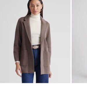 Only worn once Quince heather brown organic cotton blazer